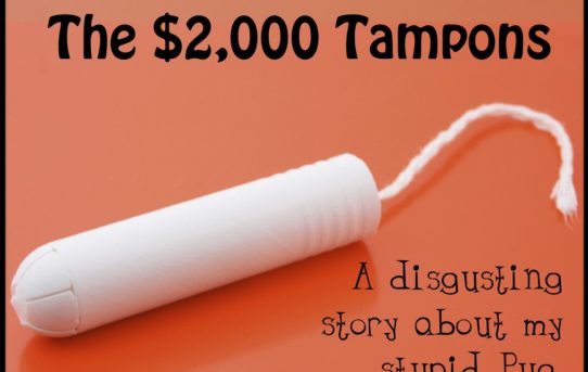 The $2,000 Tampons – A Disgusting Story About My Stupid Pug